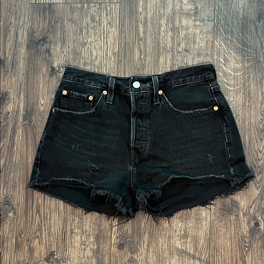 Levi's 501 Black Jean Shorts for Women